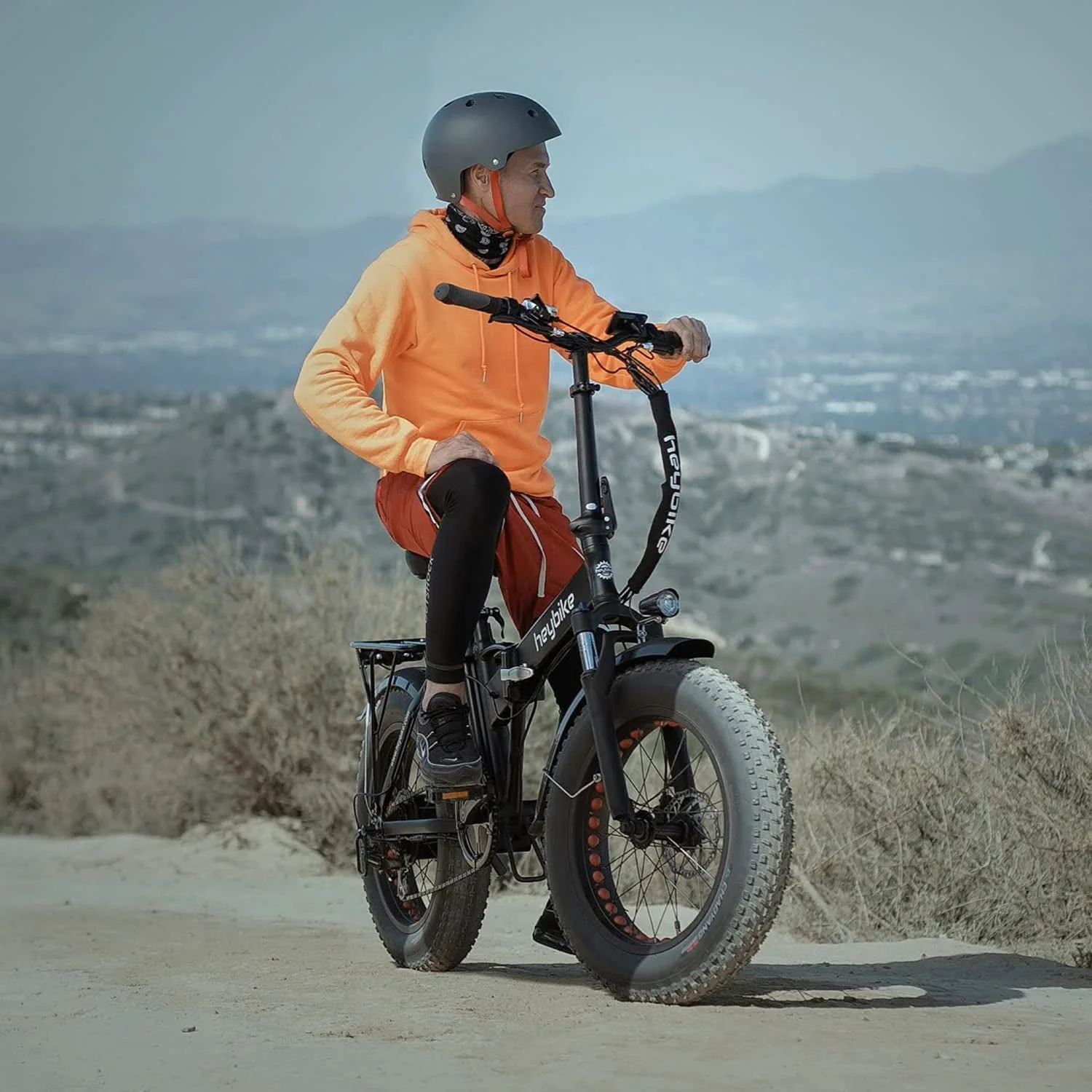 Heybike Mars 20in Folding Fat Tire Electric Bike, 500W, 48V 12.5Ah