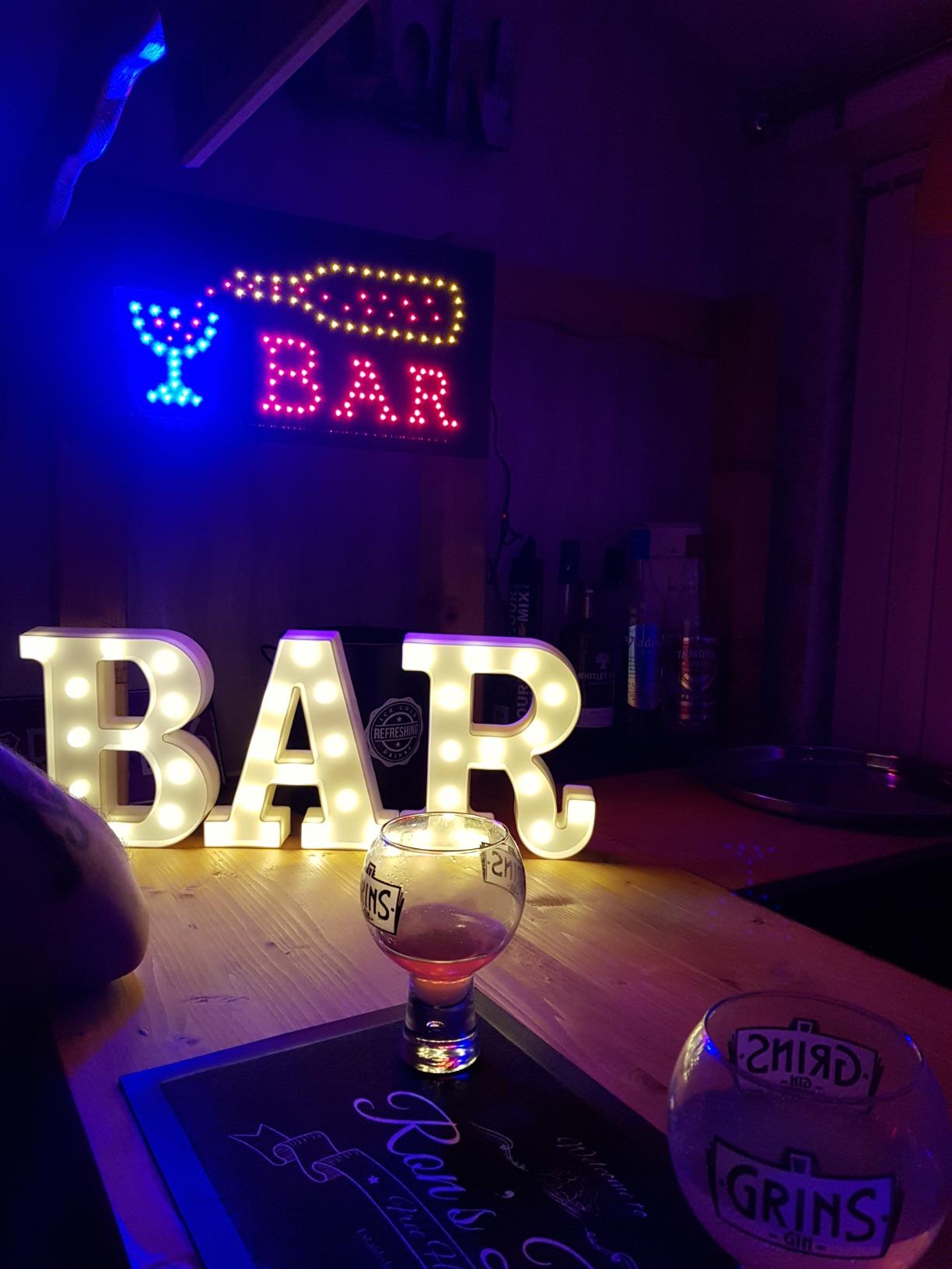 Corner Bar Counter Man Cave Home Bar Party Barware Wood Summer