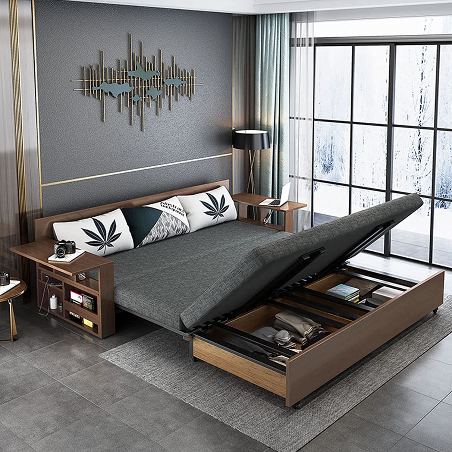 Solid Wood Sofa Bed