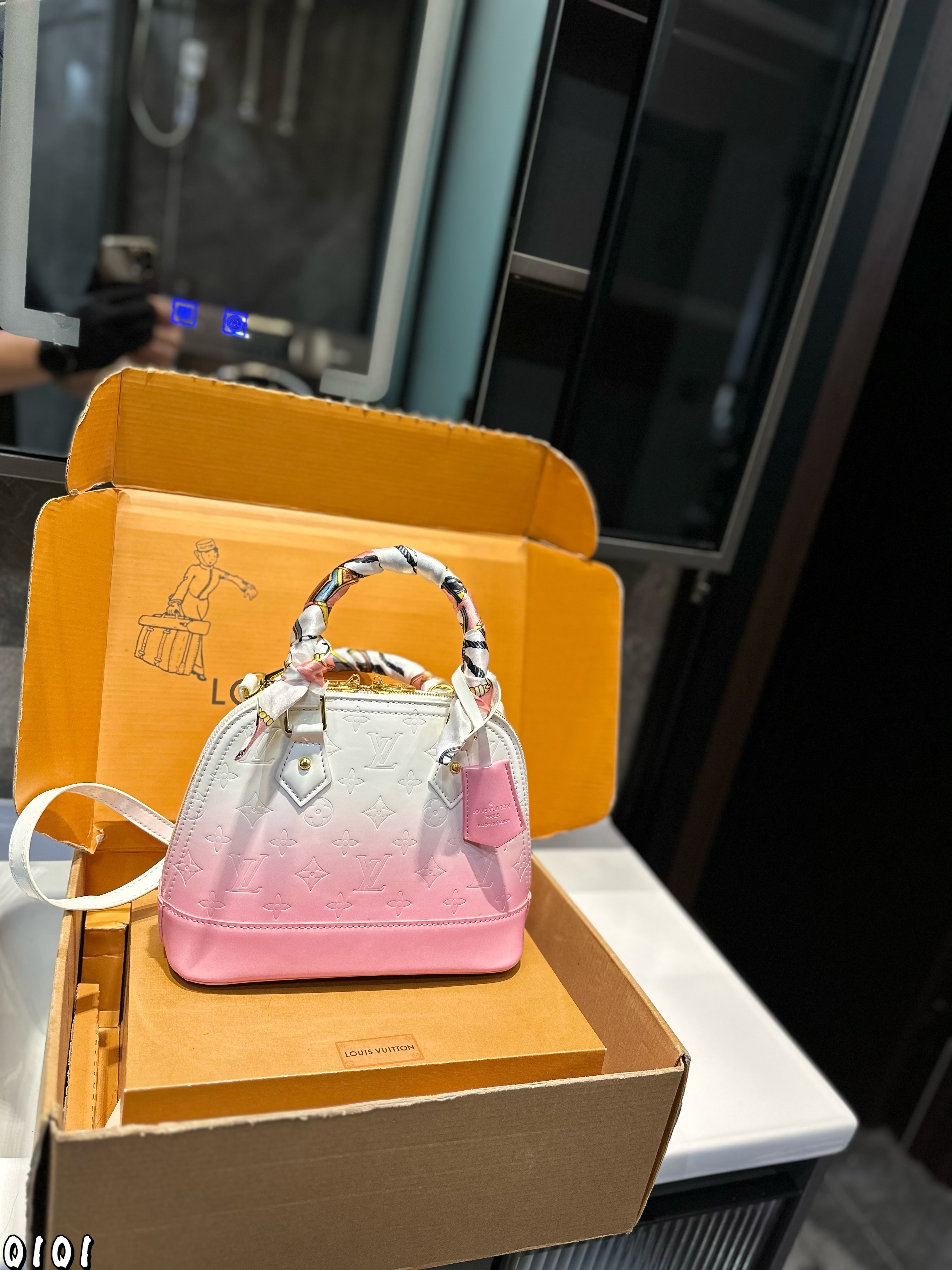 LV colorful shell bag