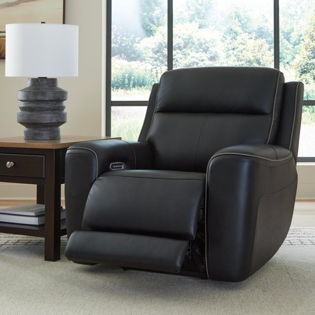 5Z-Relaxation Dual Power Leather Recliner