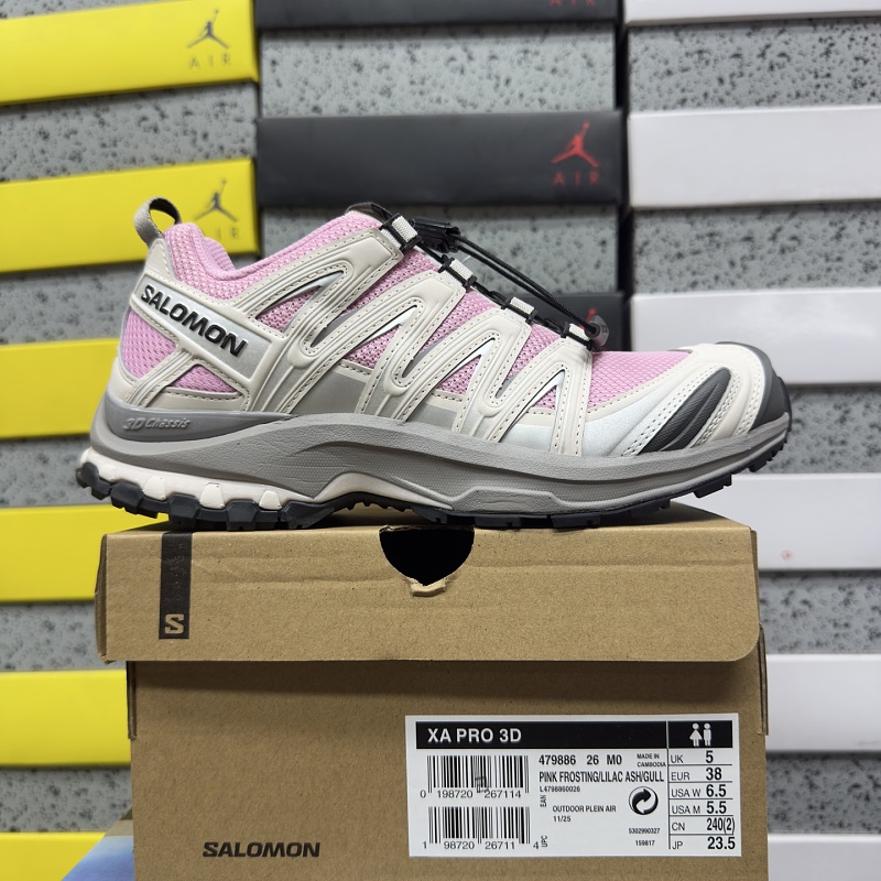 Salomon XA PRO 3D Pink Gray Sneakers