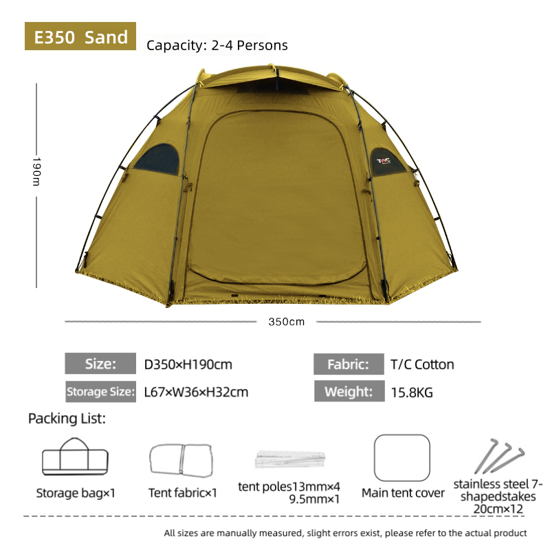 BLACK DRAGON E350 Cotton Fabric Tent