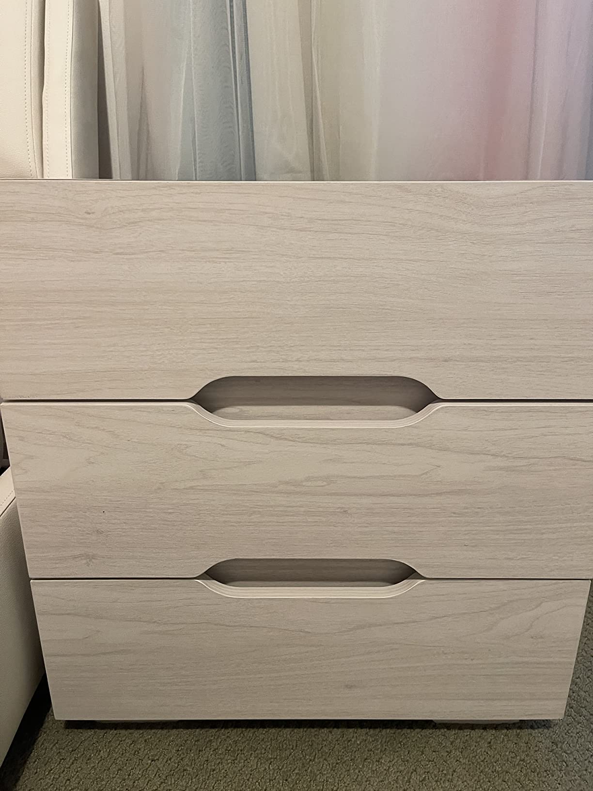 Nightstands Wireless Charging Station and LED Lights