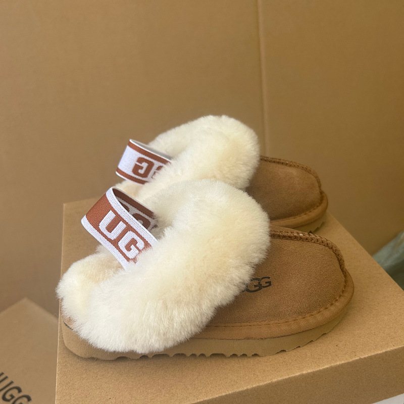 UGG Logo Strap Scuff Slippers