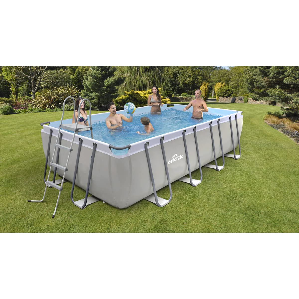 18ft Deluxe Steel Frame Swimming Pool