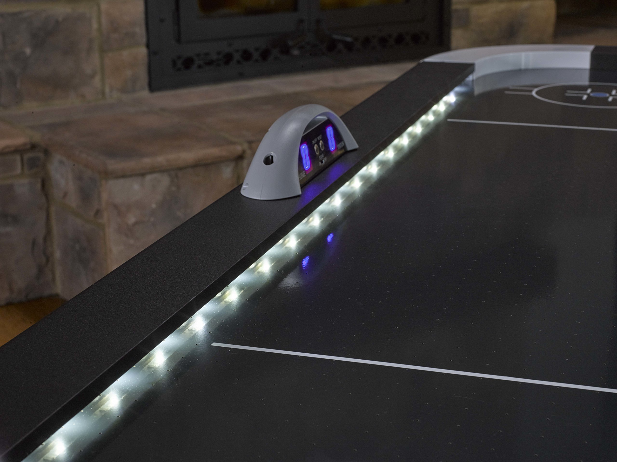 Lazer 6' Interactive Air Hockey Table Featuring All-Rail LED