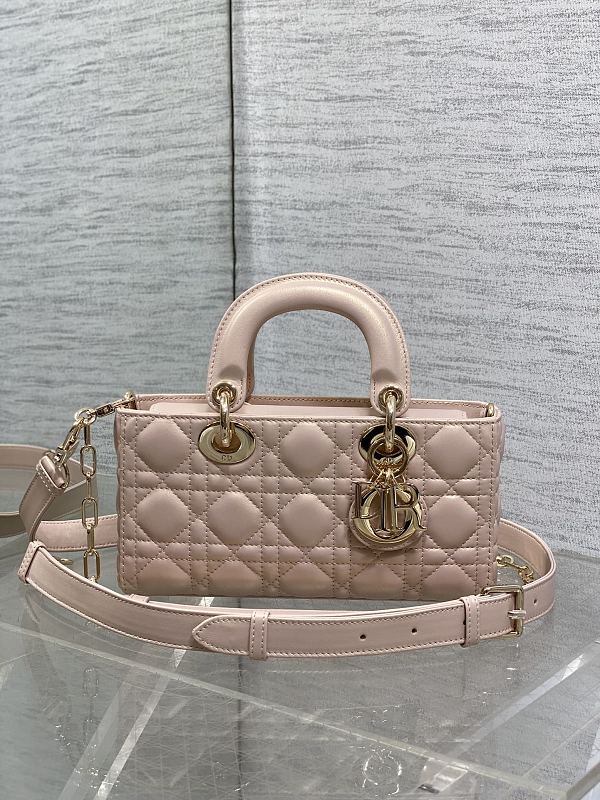 Lady D-Joy Bag Small Pearl Pink Patent