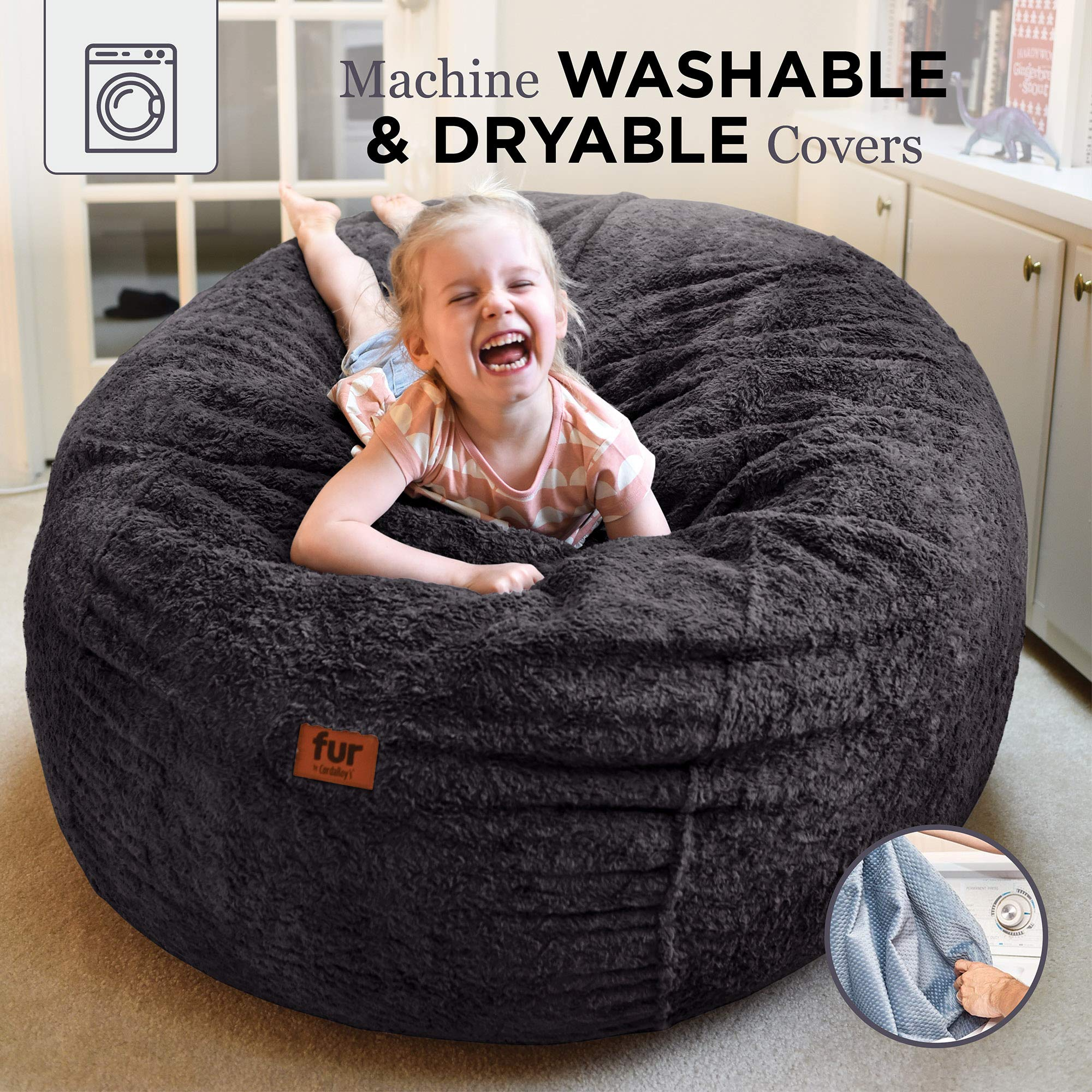 Faux Fur Bean Bag Chair