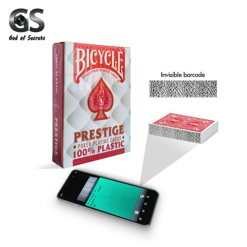 100% Plastic Bicycle Prestige Barcode Playing Cards For Omaha Poker Vs Texas Hold’em