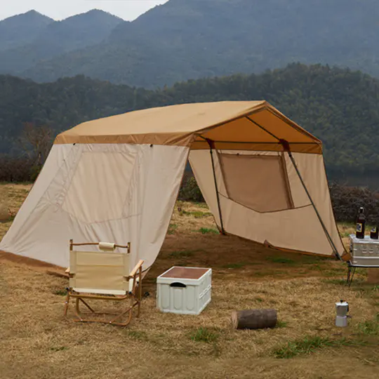 Family Tent CampingThick Vinyl Rainproof Windproof Fabric