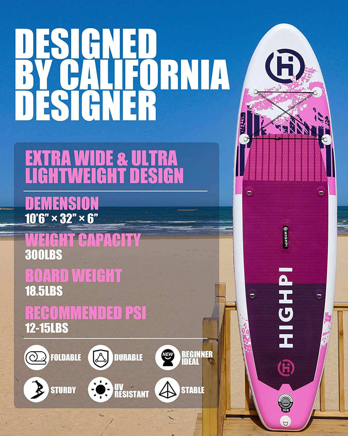 Highpi Inflatable Stand Up Paddle Boards
