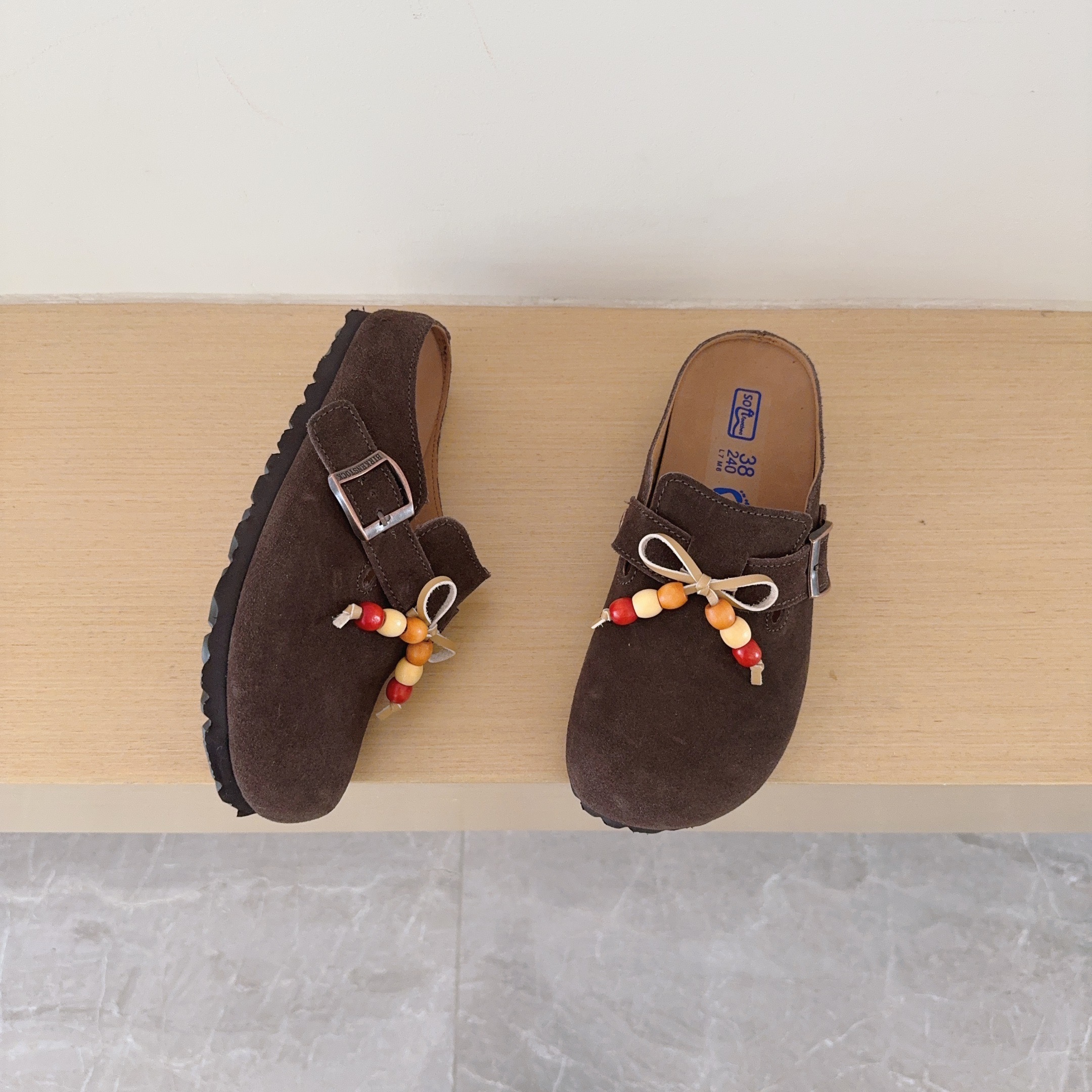 Beaded Birken-Style Clogs
