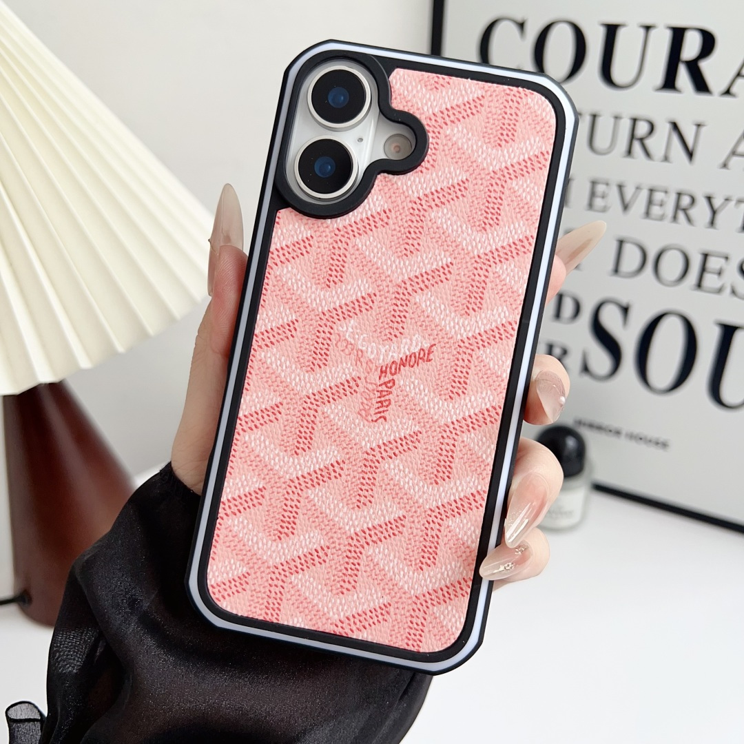 Goyard Classic All-Over Monogram Print Slim Shockproof Luxury Phone Case