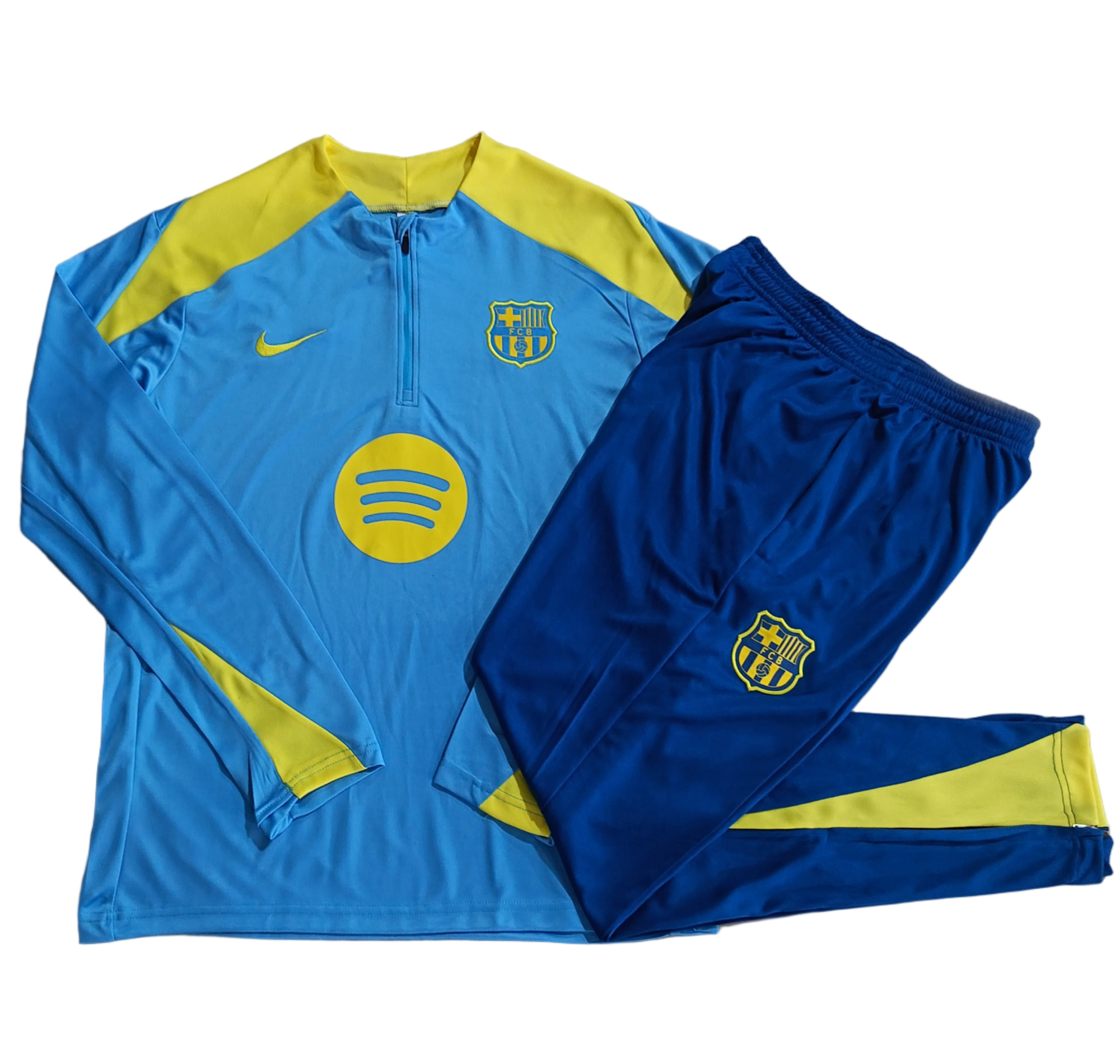 Adult/ Kids 2526 Barcelona half zipper Training suit