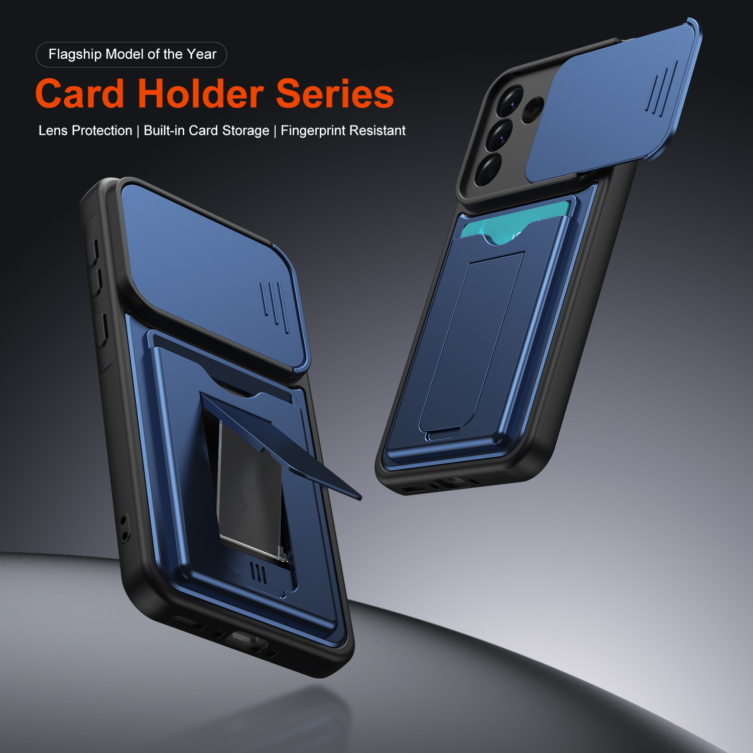 Galaxy A37 Stand & Holder Full Coverage - back view