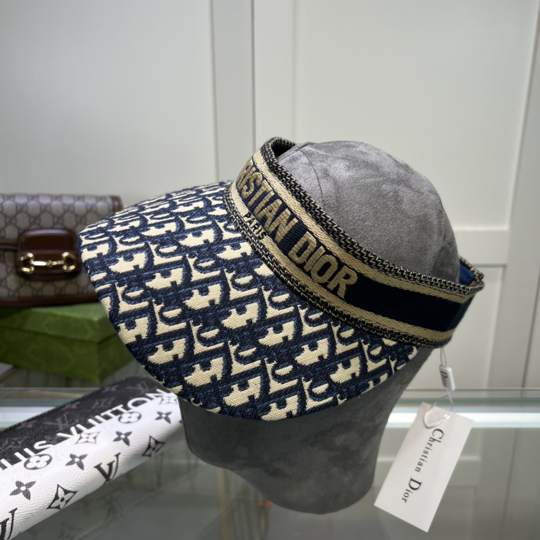 Dior Oblique Visor Navy and Grey product images