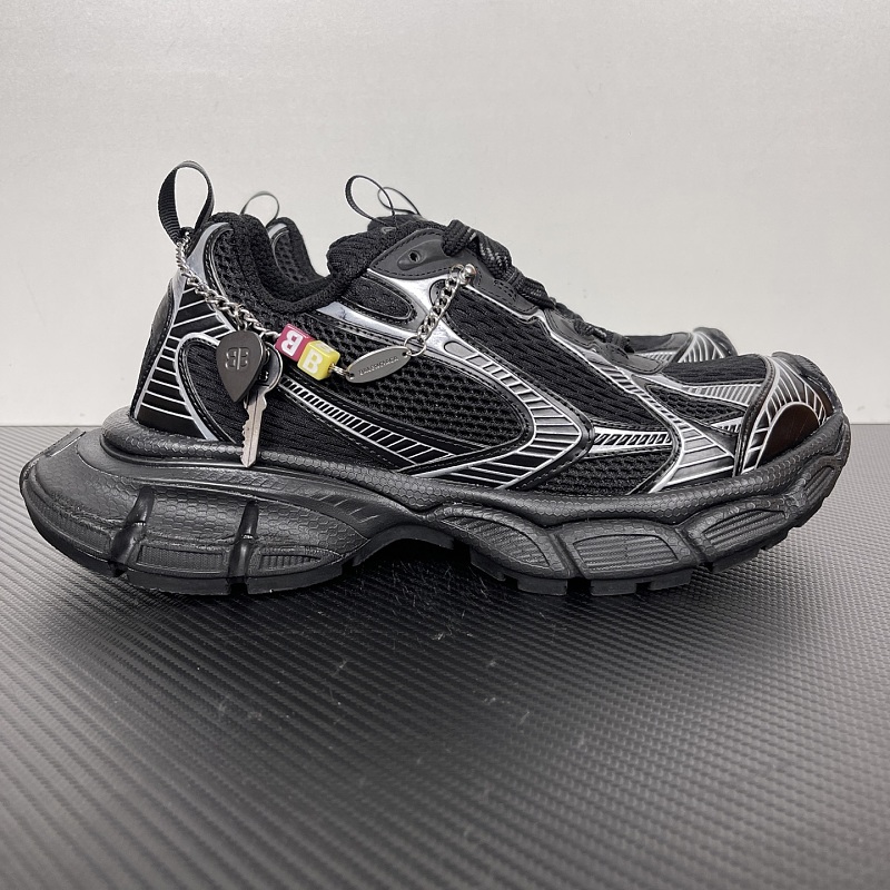 Balenciaga 3XL Charm Silver Black Sneakers