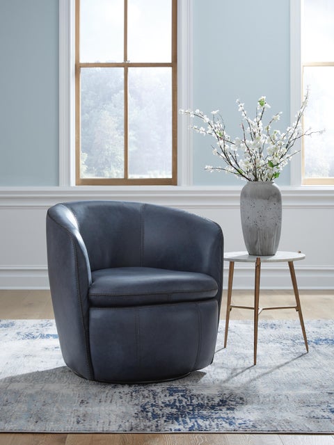 Kierreys Leather Swivel Chair