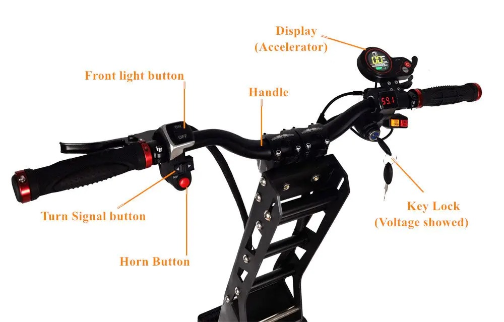 90-150KMFLJ Upgraded Version 13 Inch Wheels 60V 6000W E Scooter