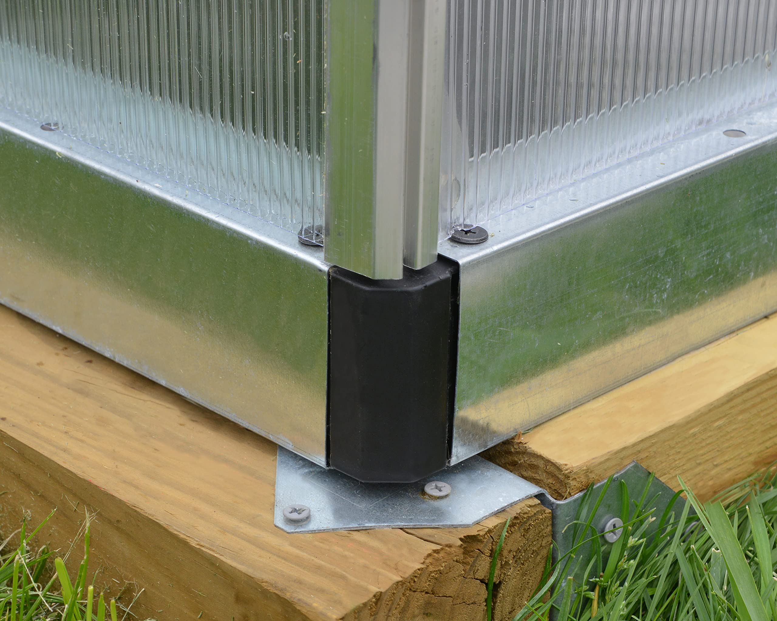 Bella Hobby Greenhouse, Silver with Twin Wall Glazing