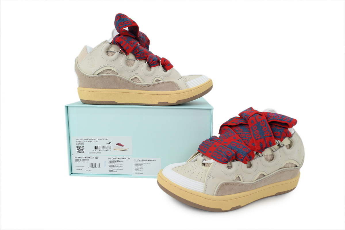 Lanvin Curb Sneakers Beige