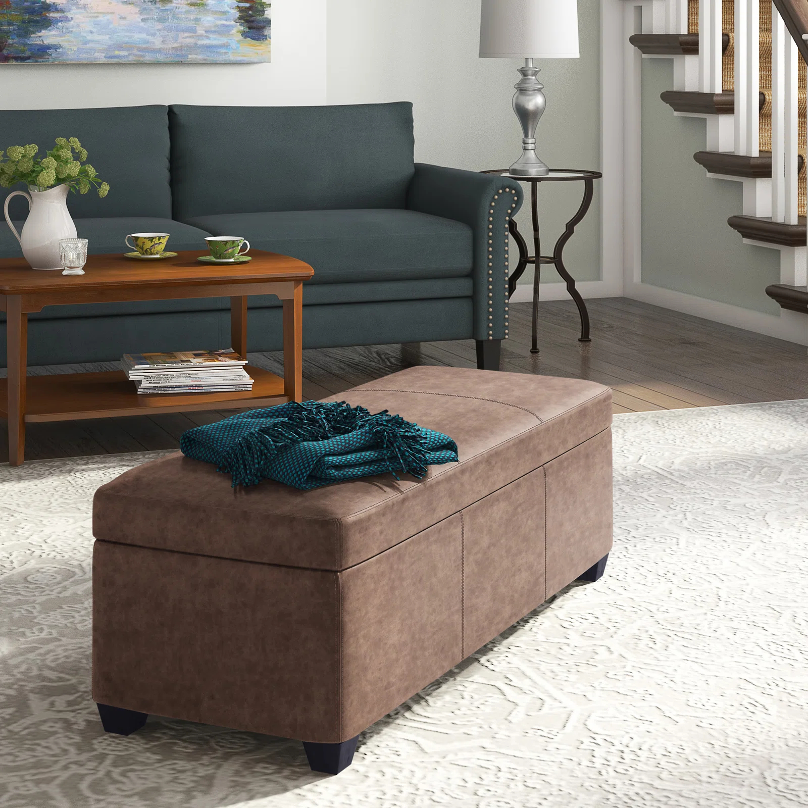 Boston Upholstered Storage Ottoman