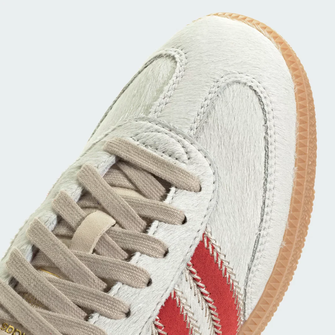 adidas Samba OG Pony Hair Wonder Beige Better Scarlet Women's