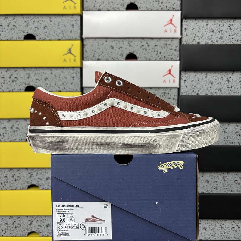 Vans Skool Brick Red Vintage Pearl