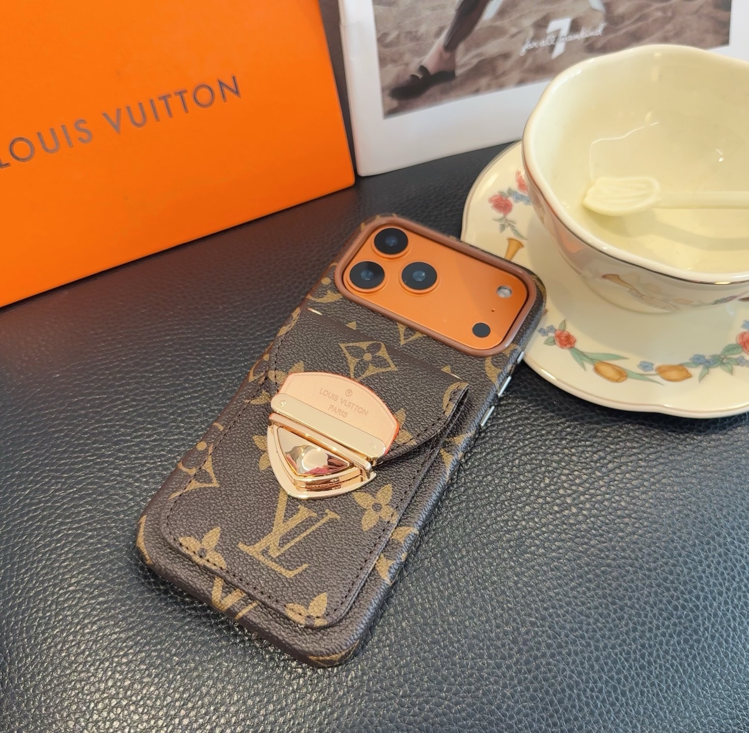 LV Classic Monogram Card Holder Phone Case