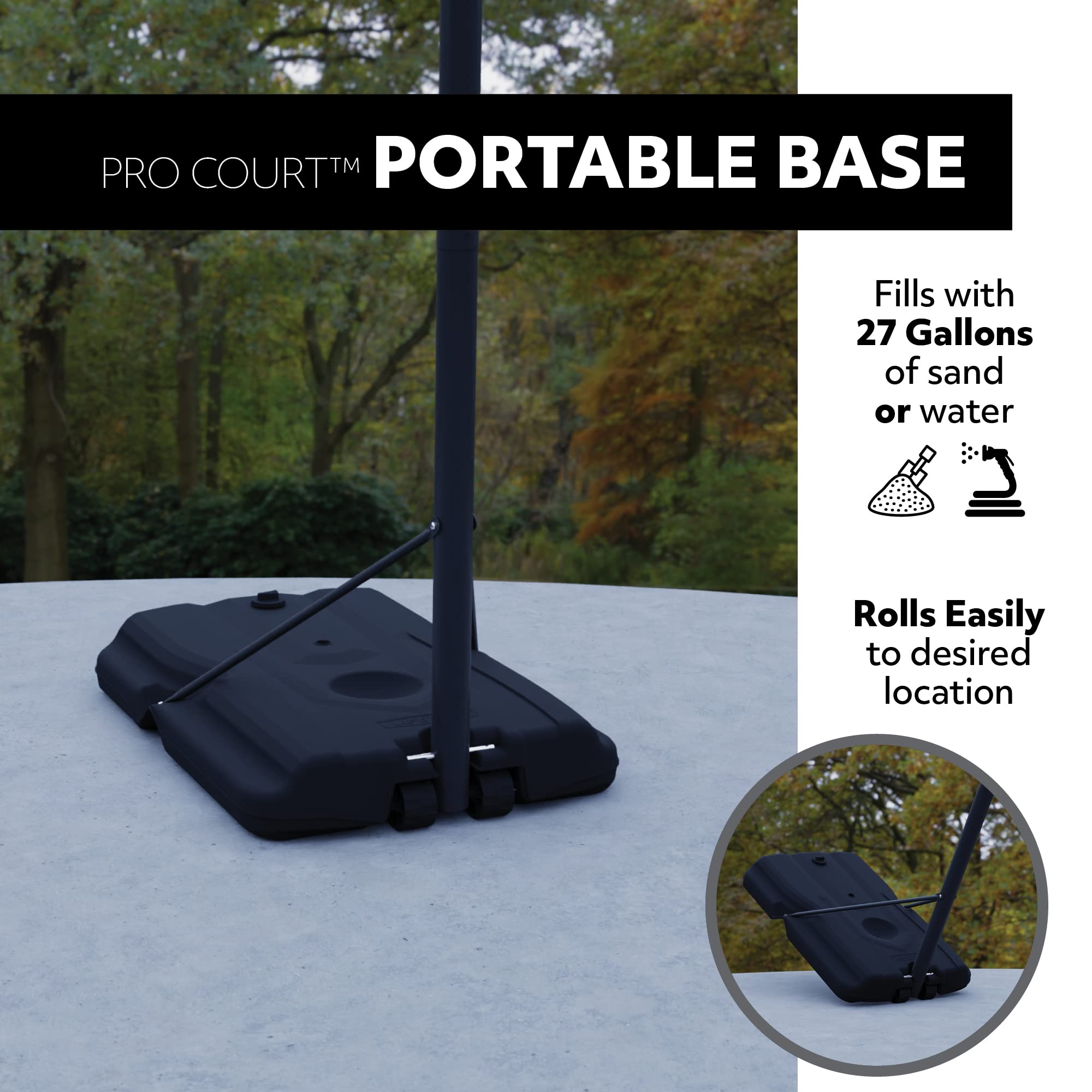 Lifetime Pro Court Height Adjustable Portable Basketball System