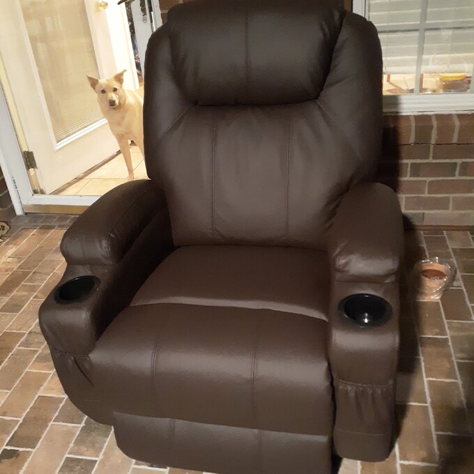 Faux Leather Power Lift Recliner Chair with Massage and Heating
