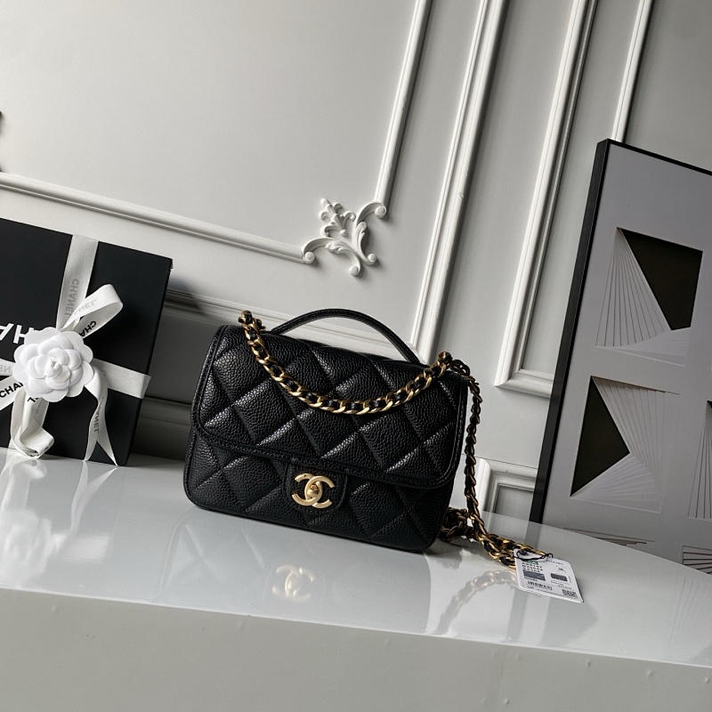 Chanel  Black Chain Hobo Bag
