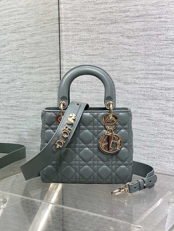 Lady Dior Mini Bag Mist Blue