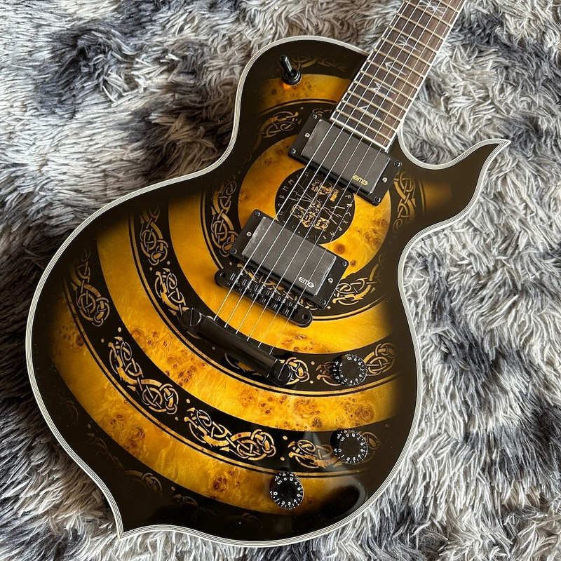 Zakk Wylde Series Electric Guitar Yellow Totem Pattern 6 Strings