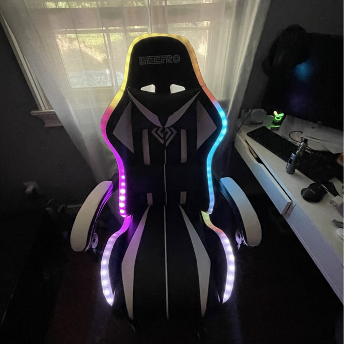 RGB PC & Racing Game Chair With Massage And Bluetooth