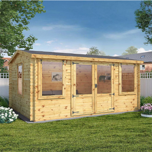 Mercia 4M x 3m Grizedale Log Cabin -- 19mm