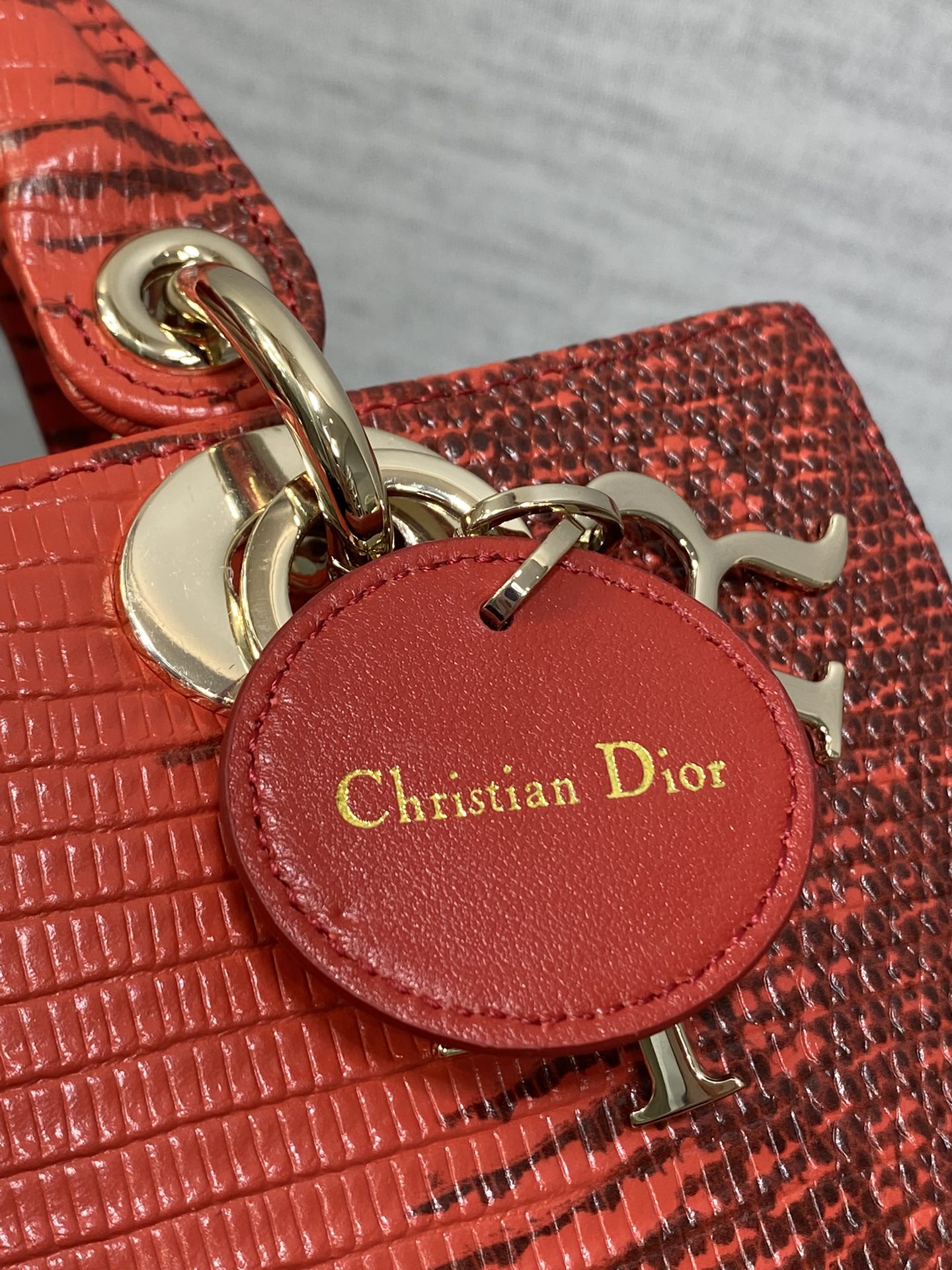 Dior Lady Mini Cherry Red Cannage Bag