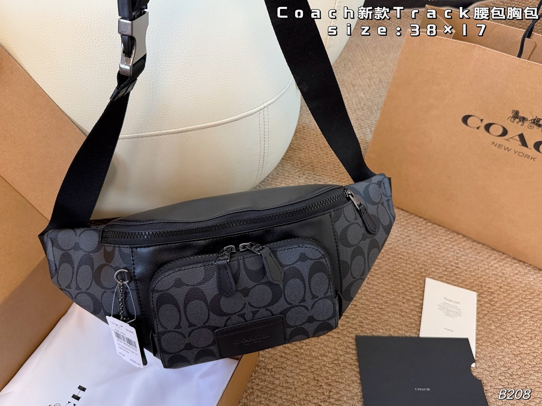 Coach New Track Belt Bag/Sling Bag