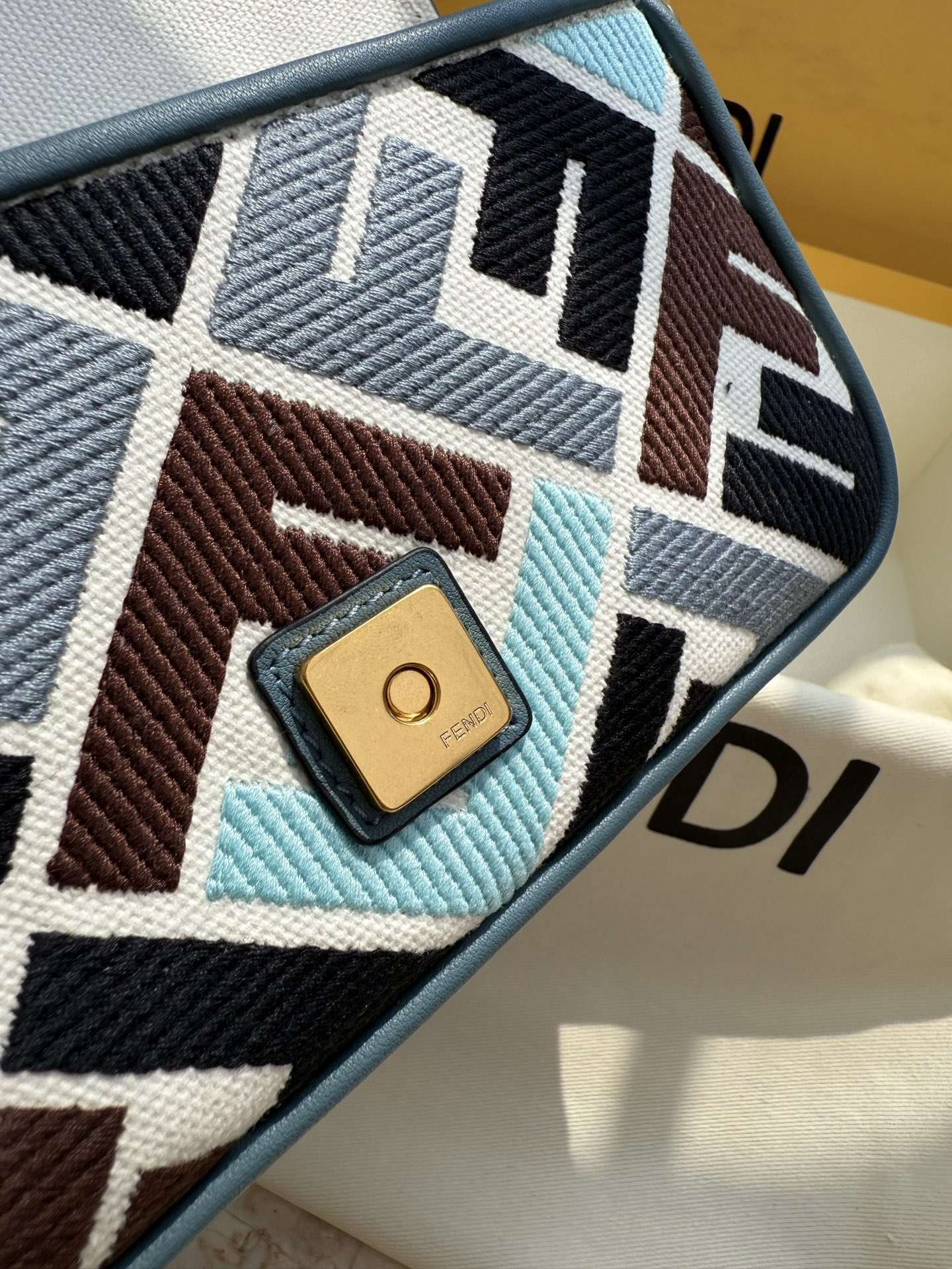 Fendi Mini Baguette FF Embroidery