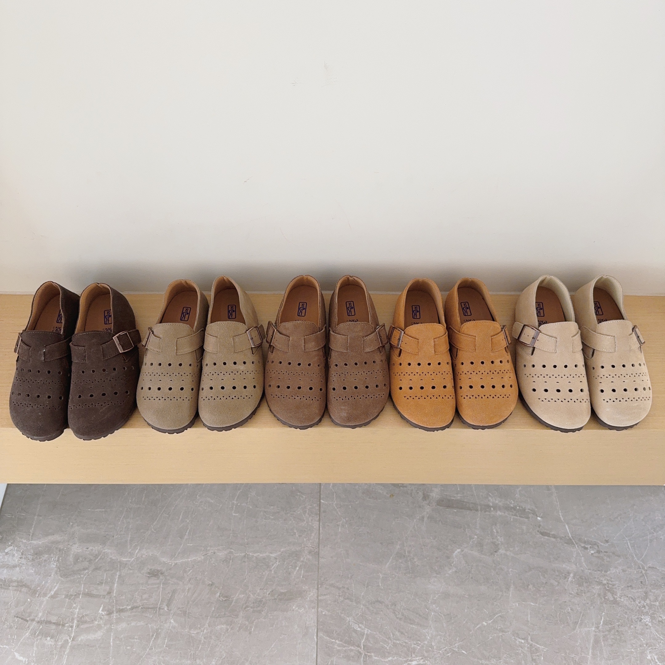 Cutout Birken-Style Back-Covered Shoes