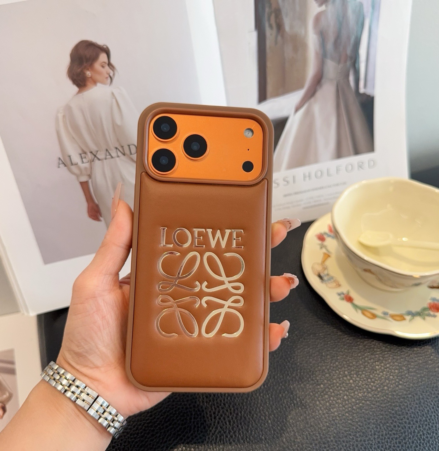 Loewe Hot Stamping Full-Cover Phone Case