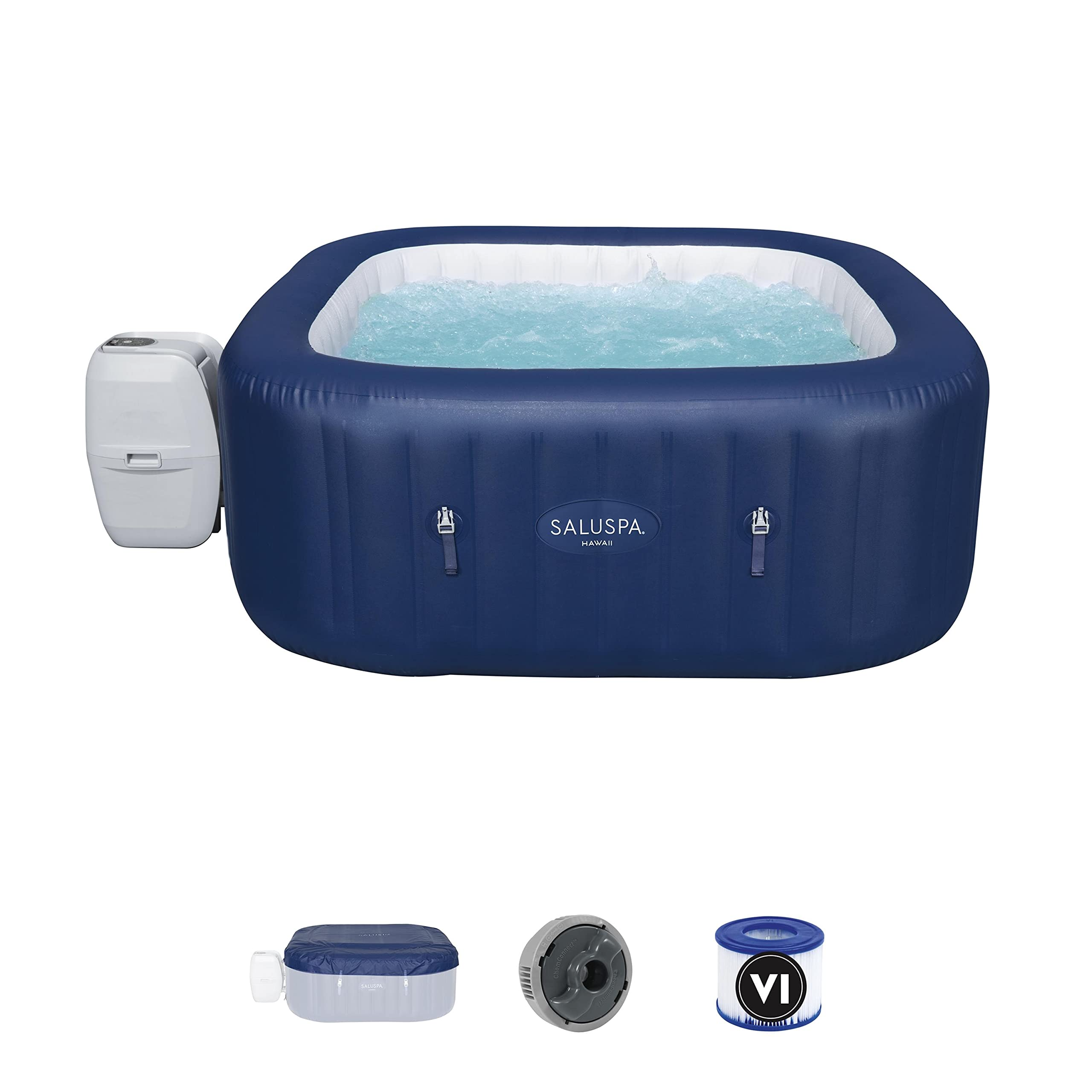 71-Inch x 26-Inch 6 Person Inflatable Hot Tub Spa