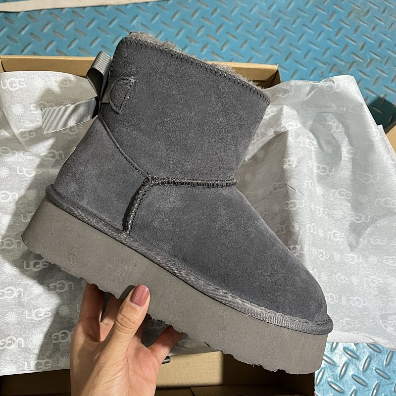 UGG 78 Single Bailey Bow Platform Mini Boots