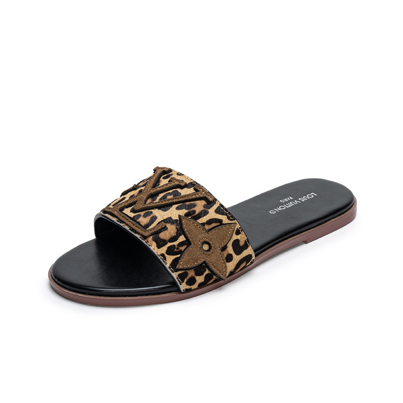 Louis Vuitton Leopard Monogram Slides