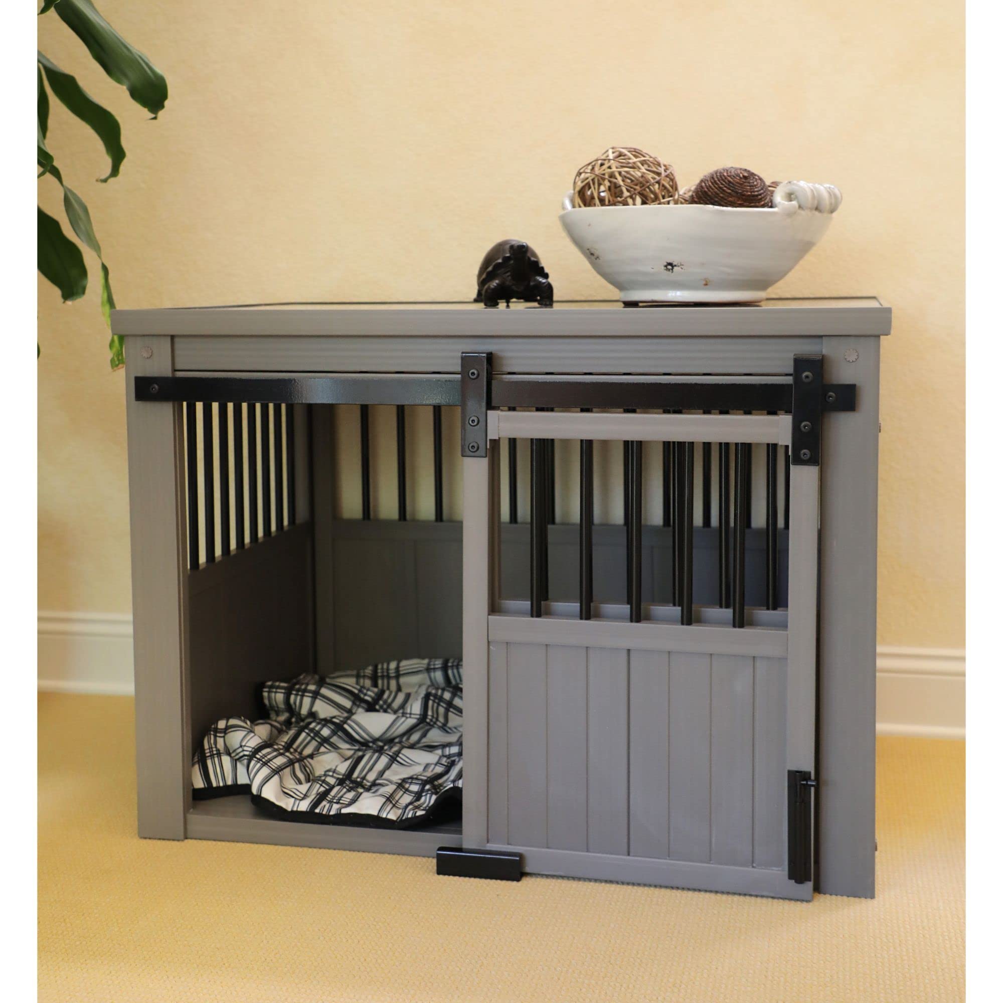 Homestead Sliding Barn Door Furniture Style Dog Crate