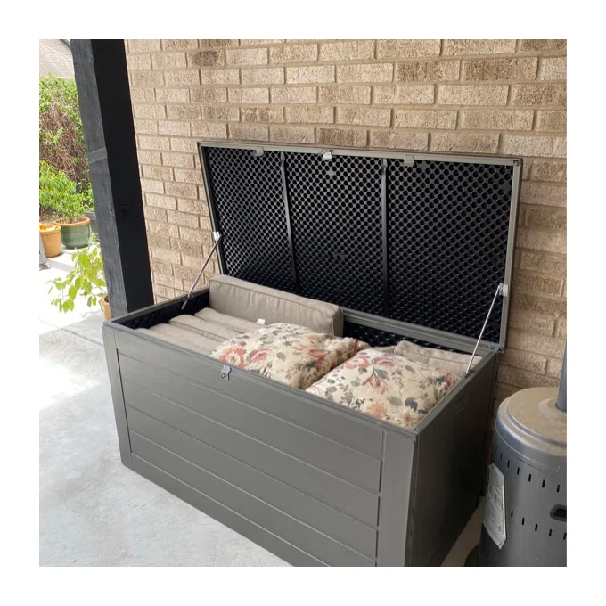 180 Gallon Water Resistant Plastic Lockable Deck Box