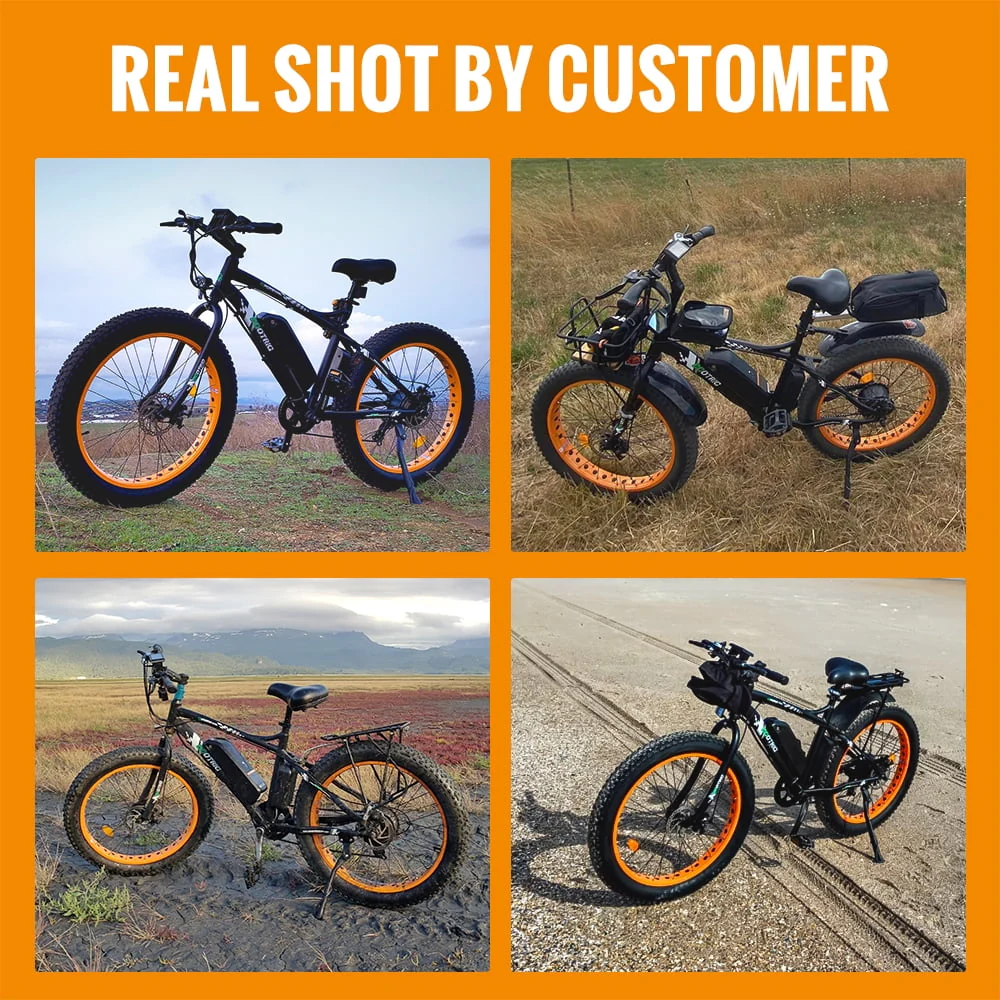 ECOTRIC 26in Fat Tire Electric Bike, 500W, 36V, 7-Speed