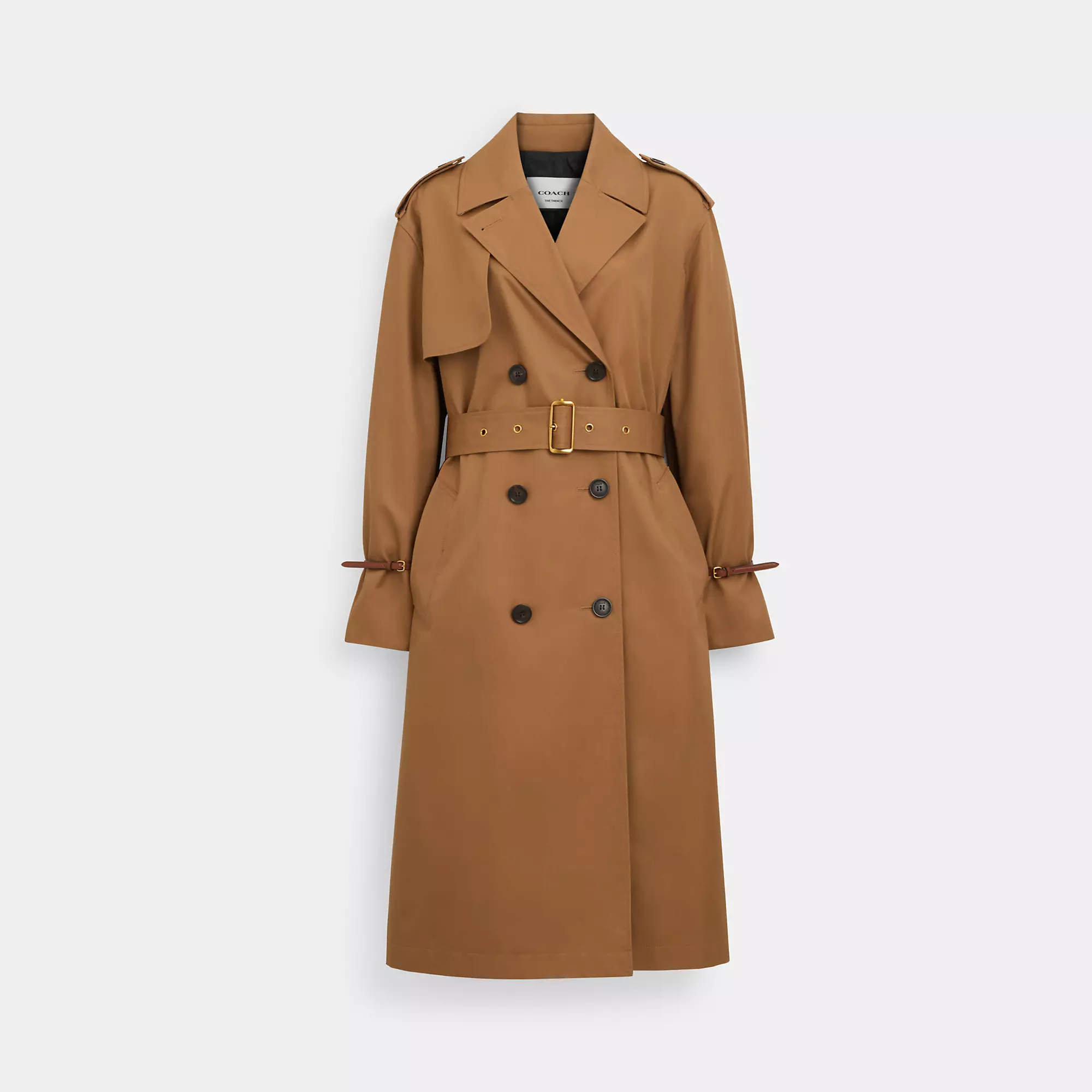 Outlet Relaxed Double Breasted Trench