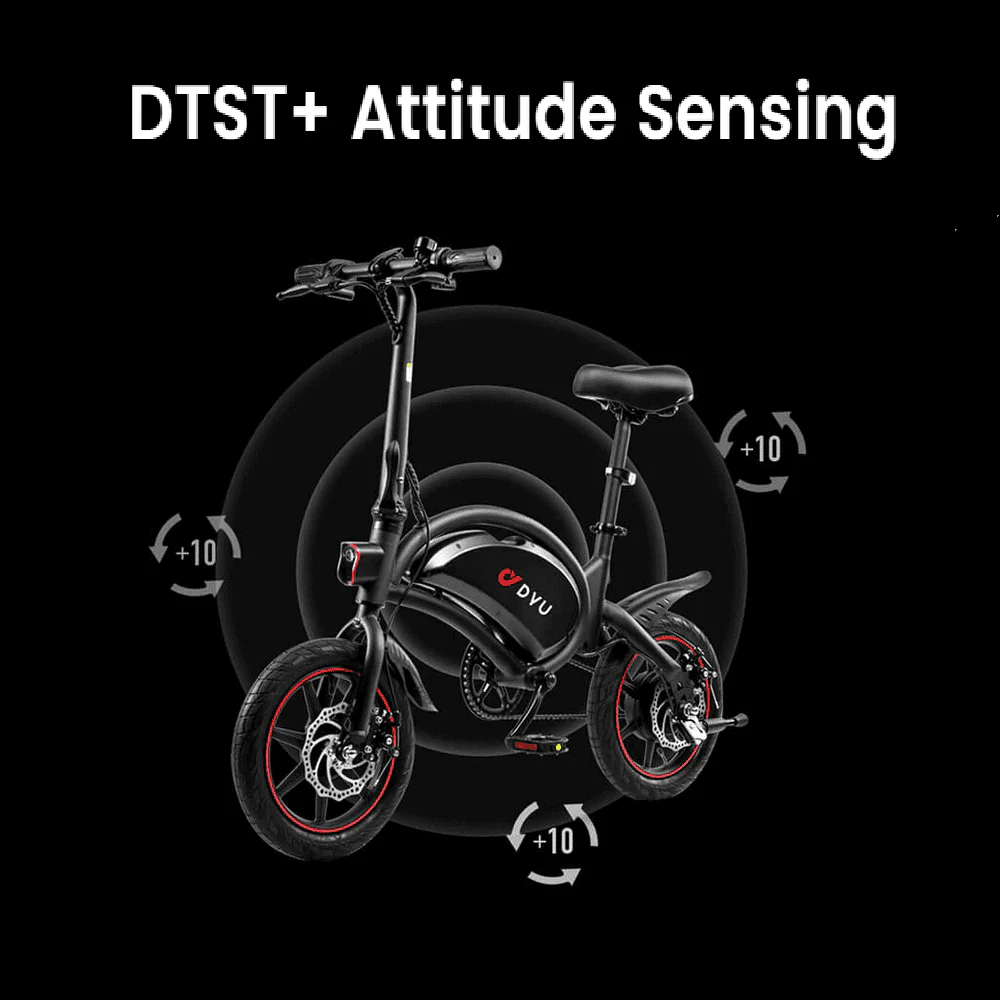 DYU 14in Folding Electric Bike, 250W, 36V 10Ah